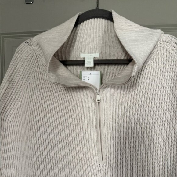 Cream Ribbed Knit Sleeveless Dress - Picture 2 of 5